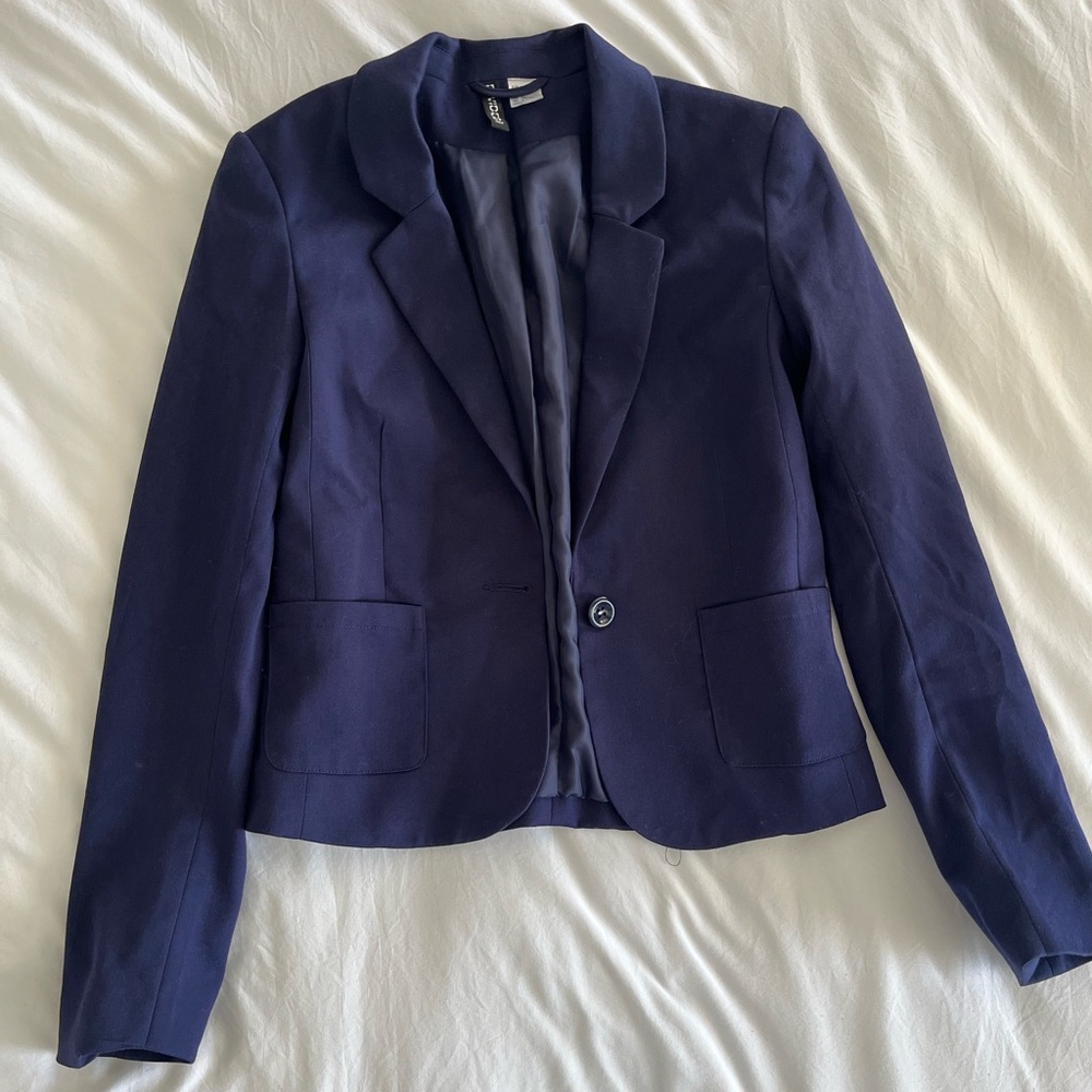 H&M Navy Blue Blazer